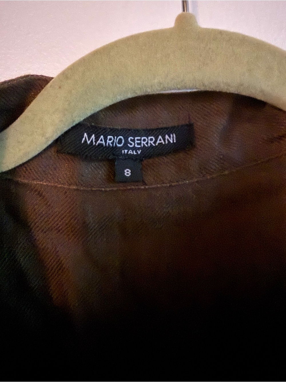 Mario Serrani Brown Utility Jacket with Button Front - Picture 4 of 8